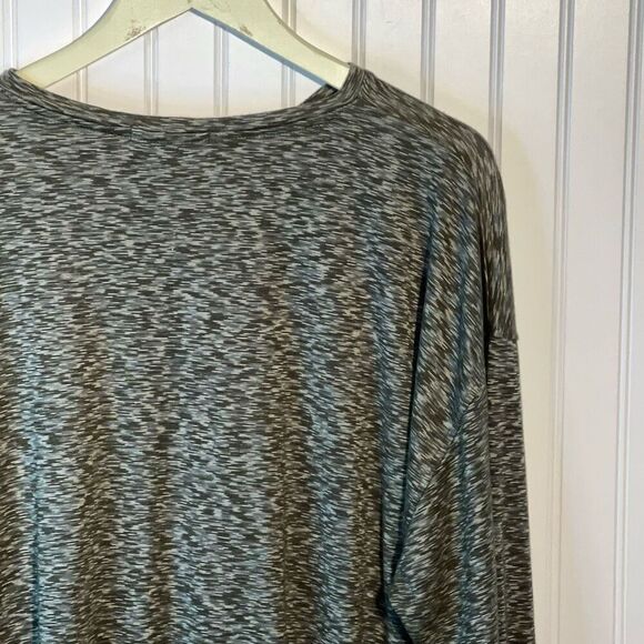 Bruno Made in Italy Sueded Microfiber Sweater Men’s 2XT Green Long SLV Striped - Picture 9 of 11